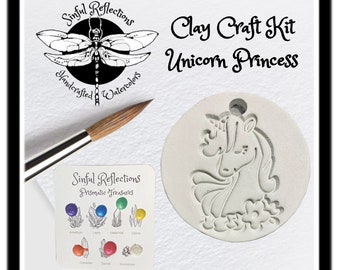 Watercolor Clay Craft Kit Kids Gift Ceramic for Mom Paint Craft Ceramic Kids