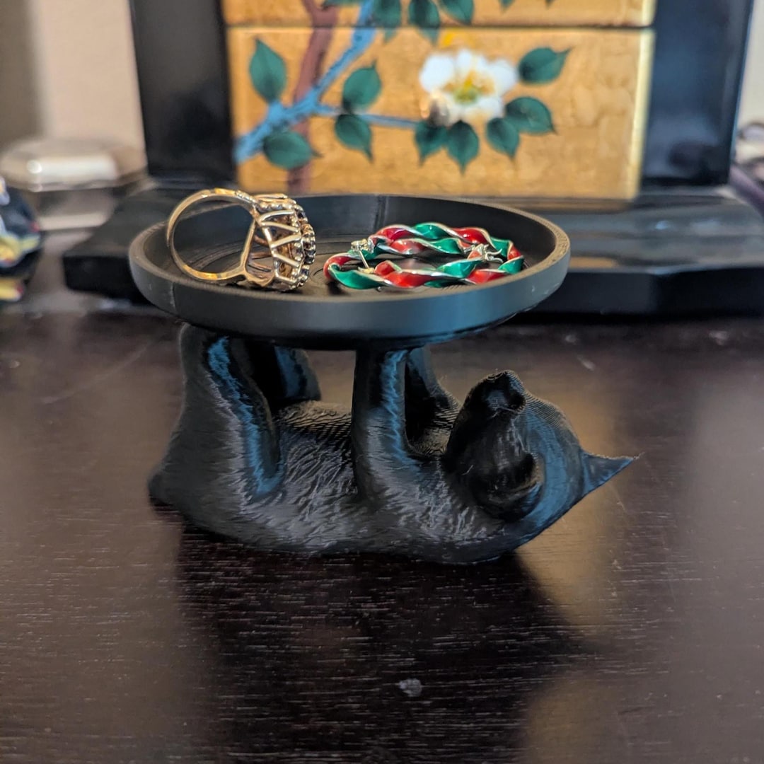 Playful Cat Trinket Tray – Whimsical Holder for Keys, Rings & Small Treasures