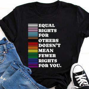 Pride Shirt, LGBTQIA Shirt, Lesbian Gay Shirt, LGBT Rainbow Shirt, Transgender Rainbow, Equal Rights For Others