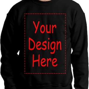 Custom crew Neck, Men&#39;s Sweater, Personalized shirts, Customized Apparel, Custom Sweat shirt, Business apparel , Custom Printed Unisex
