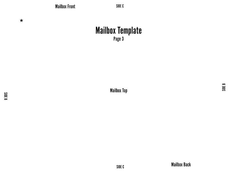 Printable Paper Mailbox Template Instant Download Etsy Canada