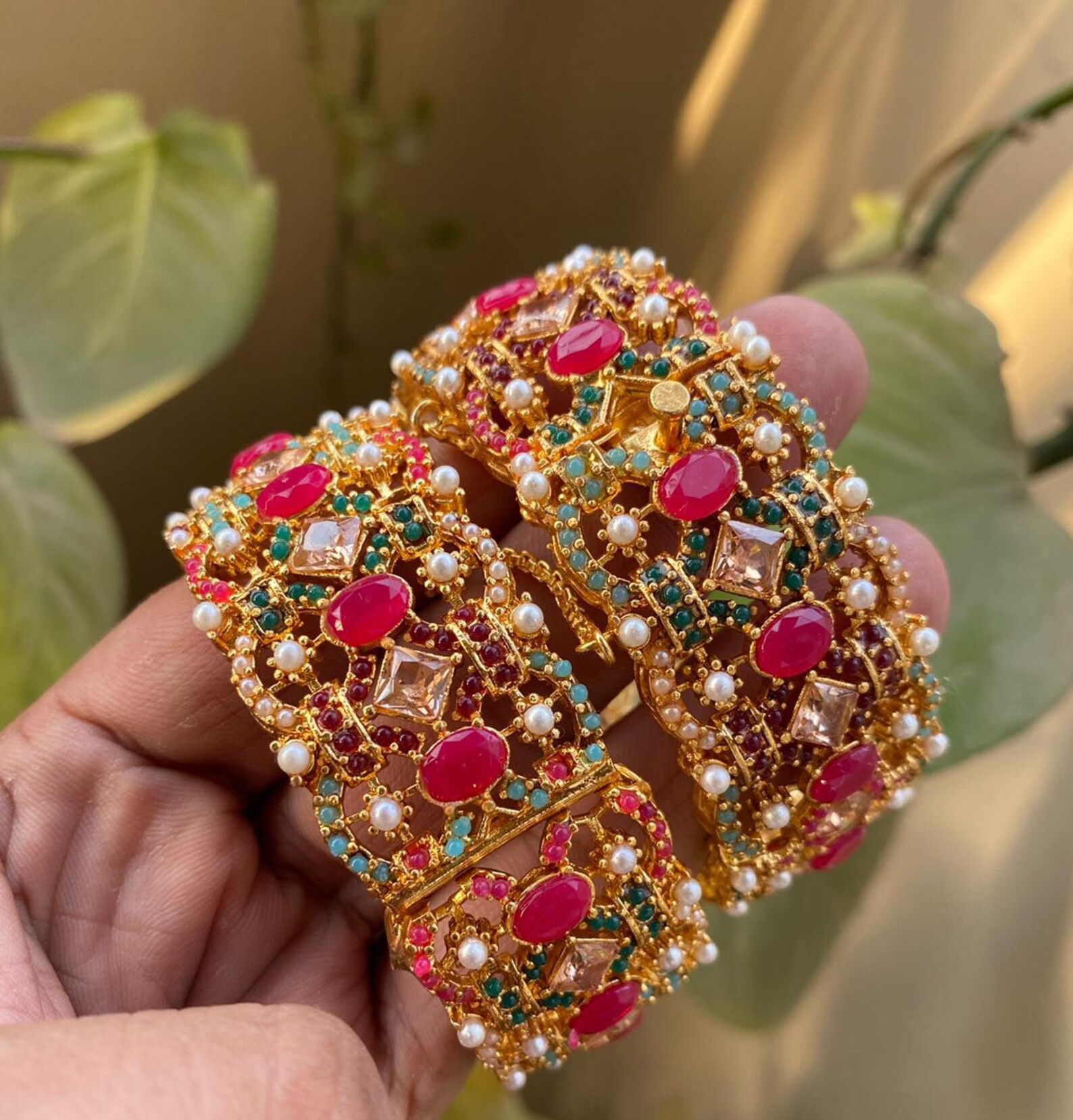 Openable Nauratan Kara Pair / Indian Pakistani Bridal Shaadi Etsy