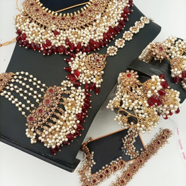 Pakistani Bridal Jewelry Set Etsy