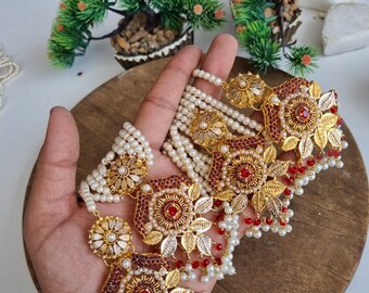 Mala Rani Haar Complete Set/ Indian Pakistani Shaadi Wedding Bridal Jewelry/ Sabyasachi Inspirational/ Bollywood / Muslim Fashion