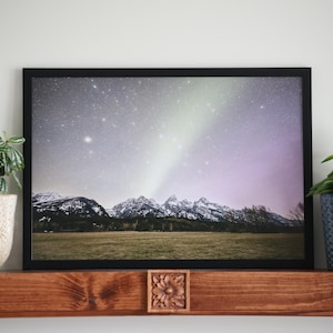 Grand Teton National Park Big Dipper Sterne Einzigartiger Nachthimmel Astrofotografie Druck für Astronomie-Liebhaber