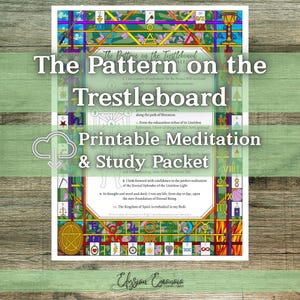 Poster Motif sur le chevalet : Kabbale, tarot, affirmations ésotériques (téléchargement numérique)