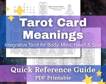 Tarot Card Meanings Guide: INTAROTIVE Printable Quick Reference (PDF Download)
