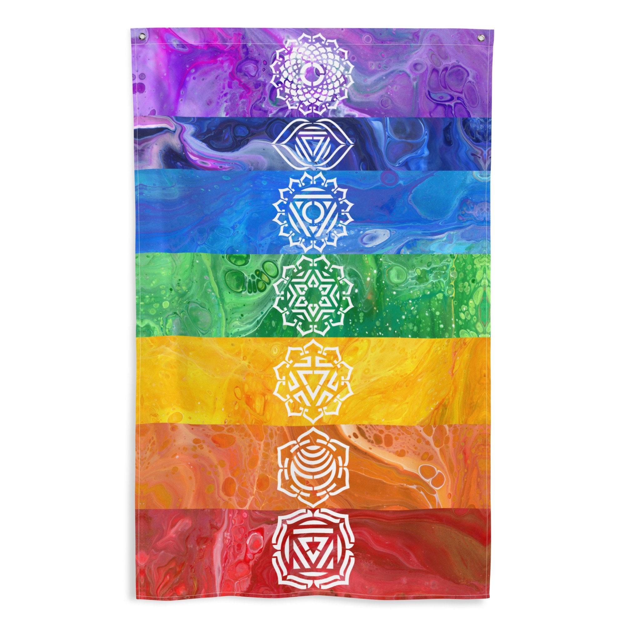 Chakras Flag Etsy