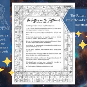 O Padrão no Cavalete - Página para colorir Intarotive - borda de papelaria - tarô, cabala, astrologia, magia, meditação, meditar