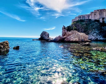 Fort Lovrijenac Overlooking the Azure Adriatic