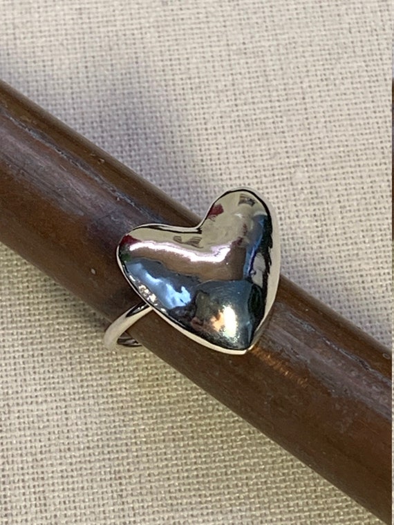Heart Bubble Ring, Silver Heart Ring, Silver Statement Ring, Silver Jewelry, Gift For Her, Handmade Jewelry, Silver Ring, Handmade Ring