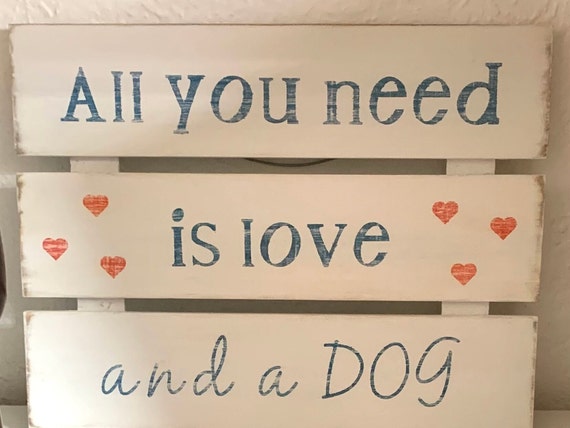 Farmhouse wood sign, Rustic wood sign, Dog lover sign, Dog lover decor, Dog lover gift