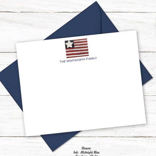 Patriotic Note Card - Etsy