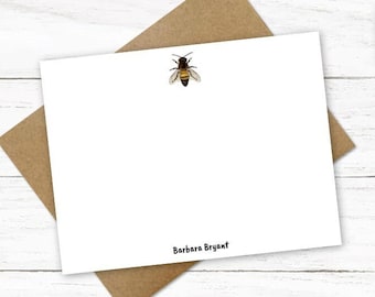 Personalized Bee Stationary | Bee Stationery | Bee Notecards | Bee Note Cards | Bee Notes | Personalized Bee Gift | Bee Gifts | N280