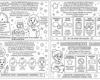 Coloring Pages for BCBA's or RBT's