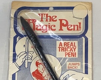 Vintage The Magic Pen trick dime store old shop gag rises vanishes jumps unused MIP original USA made