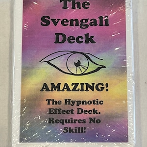 Svengali deck Magic Trick card BLUE Bicycle Poker 808 deck MIP packaged store old shop playing deck instructions unused original sealed 90s