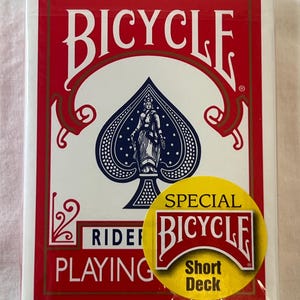 Bicycle Red Short deck Magic Trick card official sealed deck packaged store old shop playing complete deck unused original Rider Back !