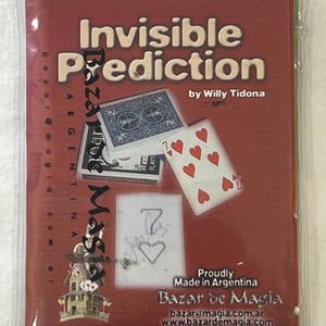 Invisible Prediction magic trick complete unused in original package vintage by Willy Tidona with instructions card trick packet Argentina
