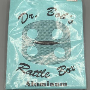 Dr. Bob's Magic hands free Rattle Box Aluminum gimmick trick unused for Okito routines
