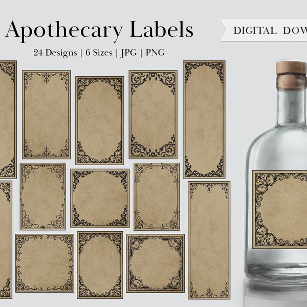 Gothic Spice Jar Label Etsy gothic-spice-jar-label-etsy