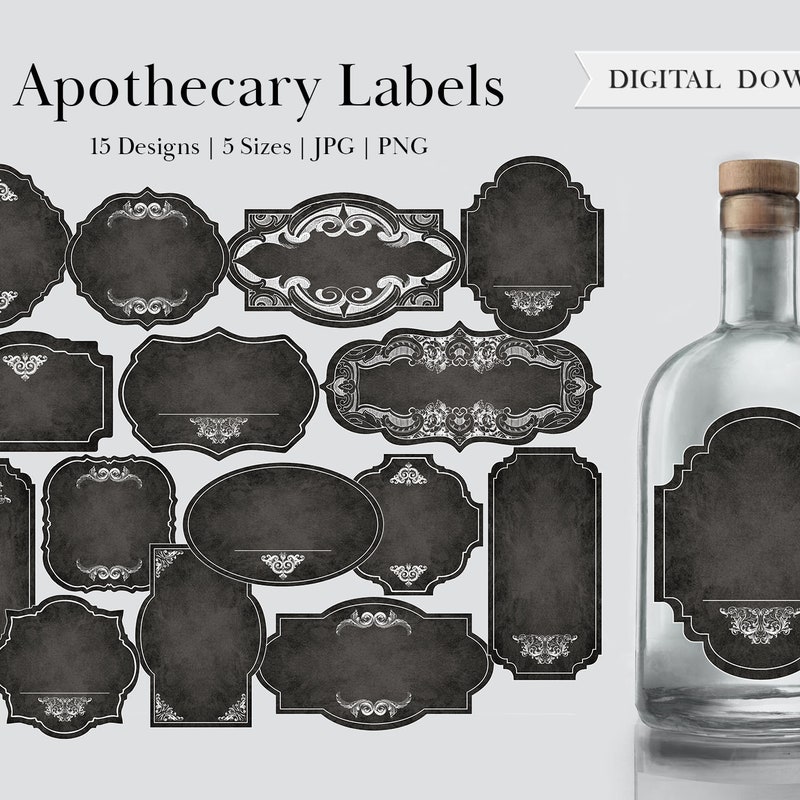 Apothecary Labels - Etsy