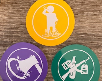 Zombies Gum Stickers