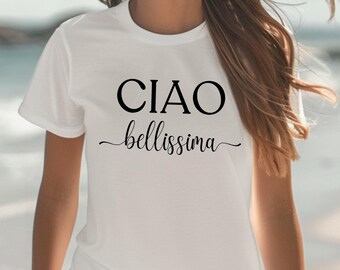 Ciao Bella T-Shirt : Italienisches Hallo Shirt + Italien-Reiseführer