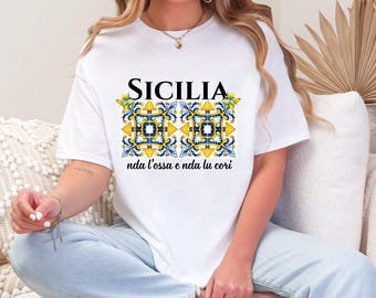 Sicilian Tile T-Shirt: Sicilia Italian Summer Shirt