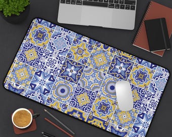 Podkładka na biurko, podkładka pod mysz z motywem botanicznym Cottagecore, akcesoria na biurko, urocza mata do gier, wystrój do pracy w domu, spersonalizowana podkładka na biurko