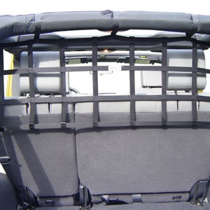 Rear Barrier Net for JK 4 Door Jeep Wrangler