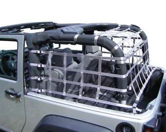 One Piece Wraparound Net & Rear Overhead Net Combo for JK 2 Door Jeep Wrangler