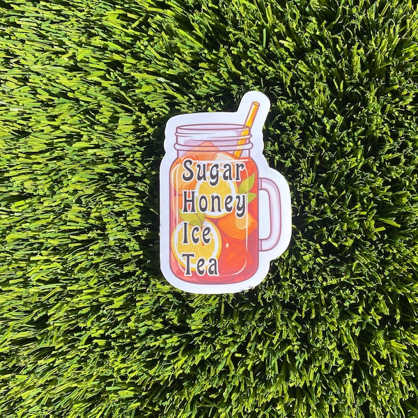 Sugar Honey ice tea (sh*t) Vinyl Sticker, Bring me the Horizon, Sh*t, Iced tea, Curse word, Silly sticker