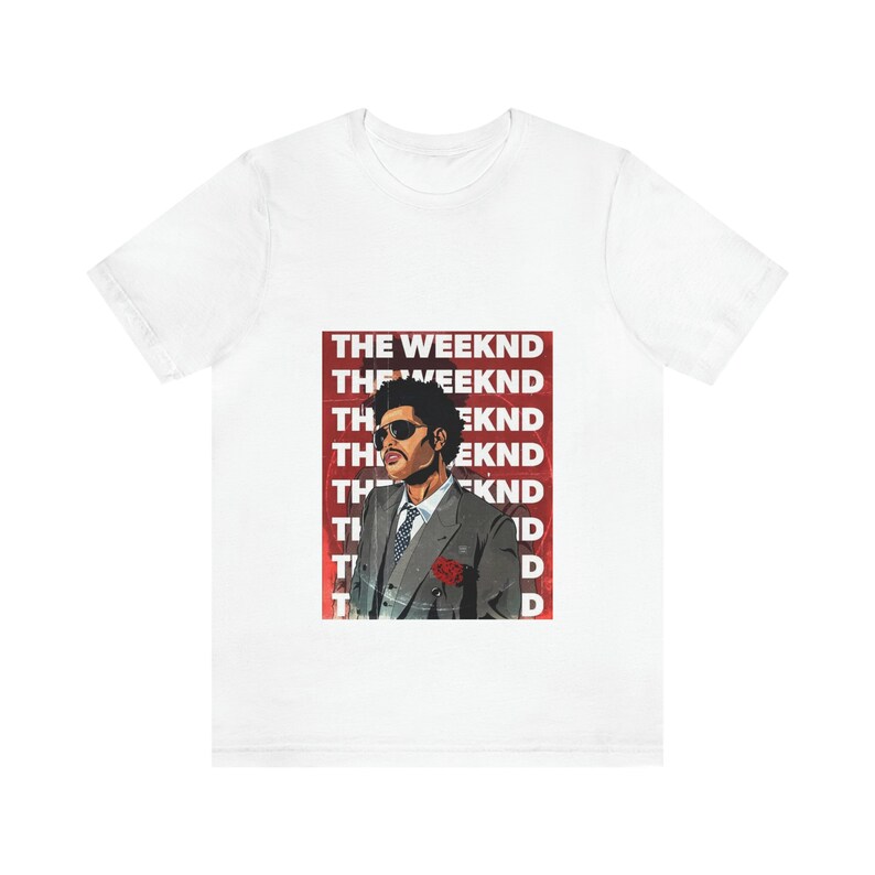 Unisex-kurzarm-t-shirt Aus Jersey Von The Weeknd