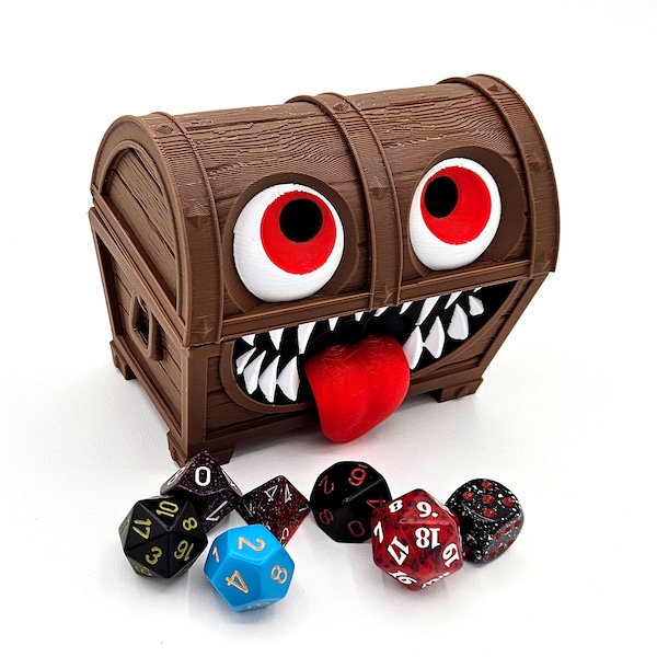 Cute Mimic Dice Vault from Fates End - DnD - Pathfinder - TTRPG - D&D