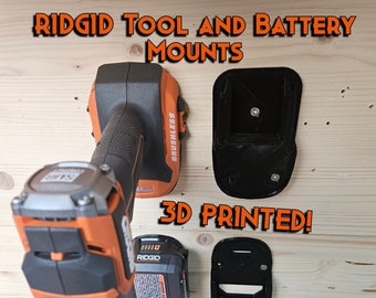 Ridgid Tool and Battery hangers