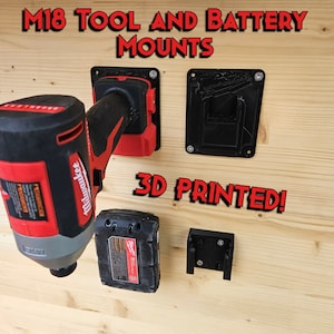 Milwaukee M18 Tool and Battery hangers