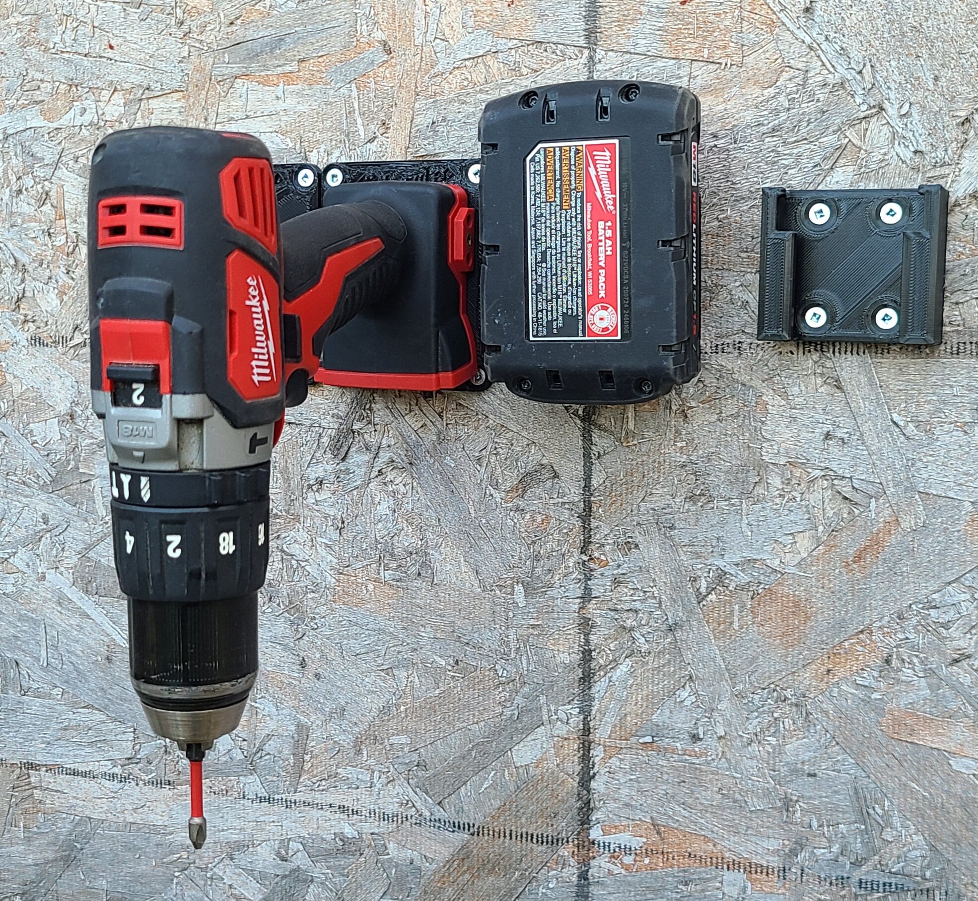 Milwaukee M18 Tool and Battery Hangers Etsy