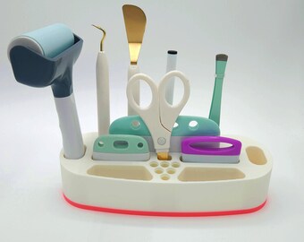 Tool Caddy Organizer for maker tools.  Choose your own color! Works for Cricut Silhouette and more!