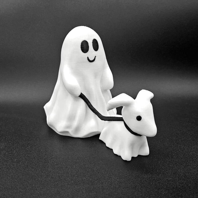 Ghost Walking Dog Figurine.