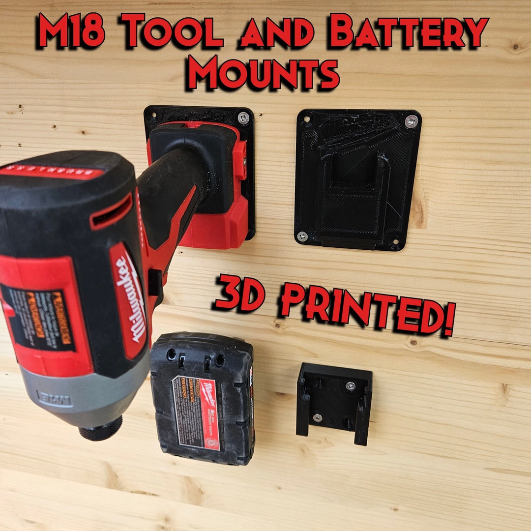 Milwaukee M18 Tool and Battery Hangers Etsy