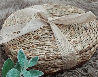 Handmade Natural Eco Friendly Plastic Free Zero Waste Table Placemats, Coasters  ideal for kitchen, Dining Table or Home Deco