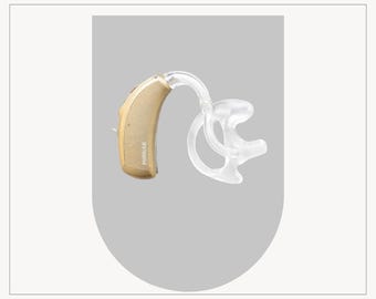 Molde de repuesto para audífonos / Soporte para audífonos retroauriculares / Molde de repuesto para audífonos / Accesorio para audífonos / Audífono no incluido