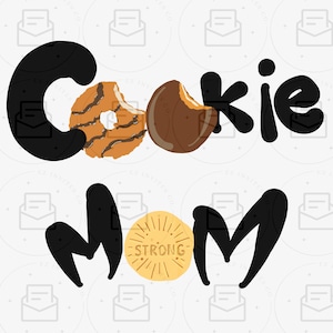 Cookie Mom SVG PNG | Girl Scout Sublimation Design for Cricut Shirts & Totes