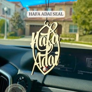 Maple Wood Guam Ornament | Guam Seal Wood Car Charm | Guam Rear View Decor | Hafa Adai Car Charm | Guam Gifts | Car Charm | Holiday Ornament image 4