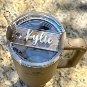 Personalized Stanley Name Plate Tag | Acrylic Name Plate Tag | Stanley Quencher H2.0 Name Plate Tag | Customize Stanley Name Tag | Name Tag