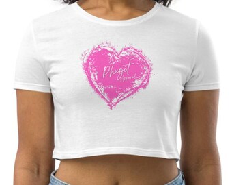 143 I love you Phugit Apparel top corto de corazón