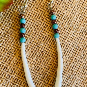 Shell earrings/Dentalium shell earrings/Native made earrings