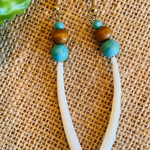 Dentalium shell earrings/Native made earrings