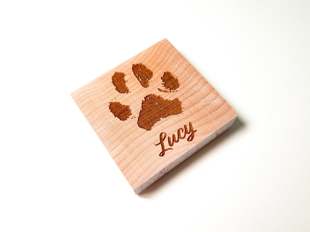 Custom Paw Print Stamp Ecofriendly Etsy